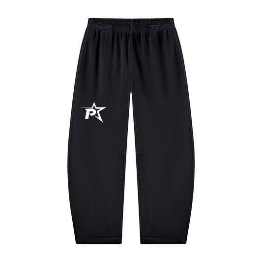 Unisex Vintage Washed Barrel Leg Sweatpants