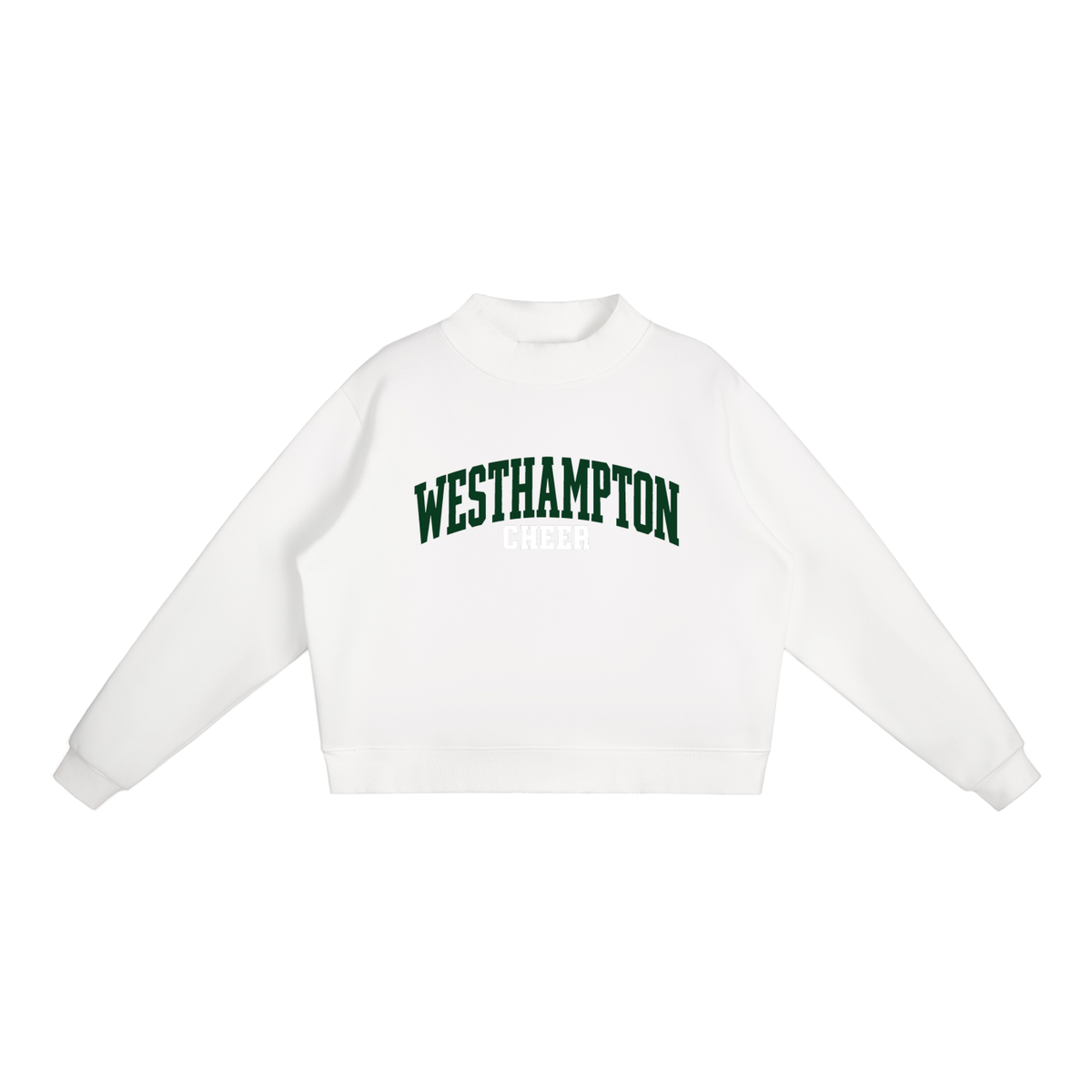 Basic 1 Westhampton Essential Fleece Mock-Neck Crew Sweatshirt