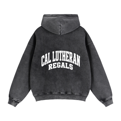 Zip-Through Boxy Fleece Hoodie