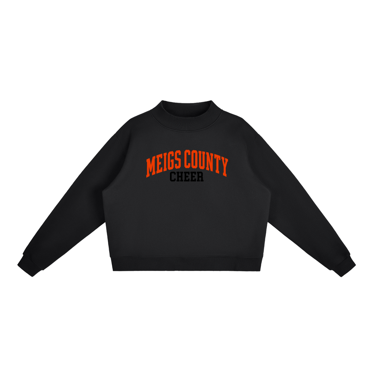Basic 1 Meigs County Essential Fleece Mock-Neck Crew Sweatshirt (printed)