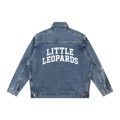 Vintage Wash Zip Up Denim Jacket