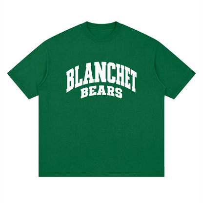 Basic 2 White Blanchet Oversized Drop Shoulder T-Shirt