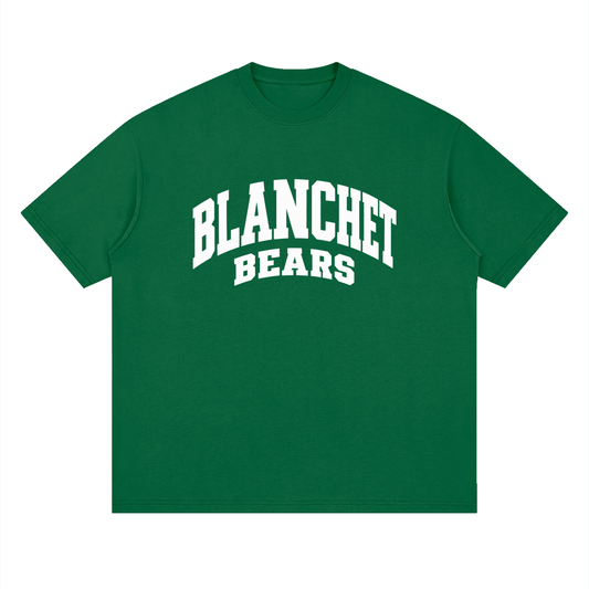 Basic 2 White Blanchet Oversized Drop Shoulder T-Shirt