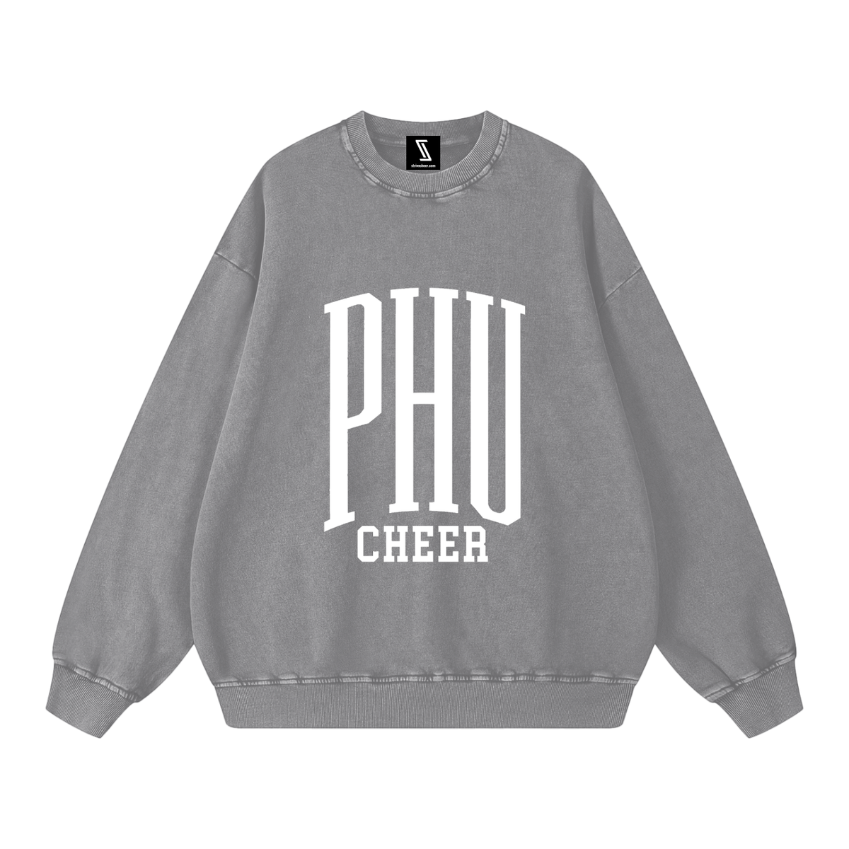 Basic 3 Palm Harbor Snow Washed Oversized Sweatshirt