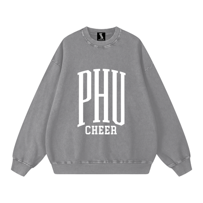 Basic 3 Palm Harbor Snow Washed Oversized Sweatshirt