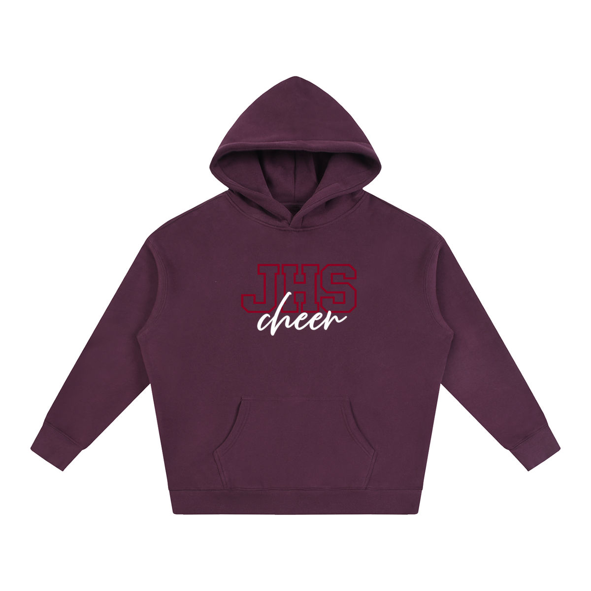 Cursive Front Jordan Oversize Fleeced Hoodie