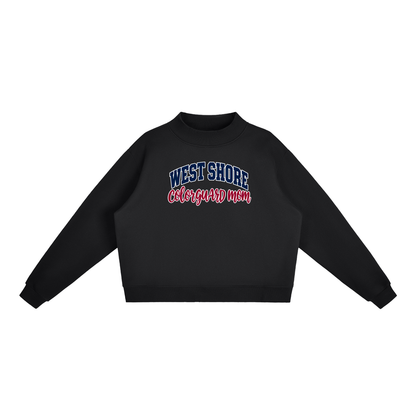 Cheer Mom West Shore Essential Fleece Mock-Neck Crew Sweatshirt (printed)