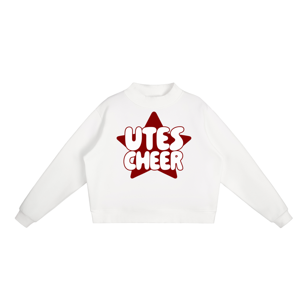 Star Utes Essential Fleece Mock-Neck Crew Sweatshirt