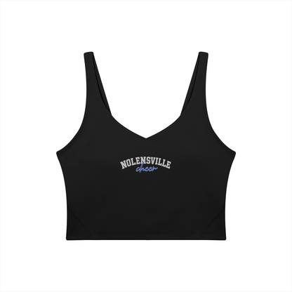 Cursive Nolensville Women's V-Neck Yoga Sports Bra