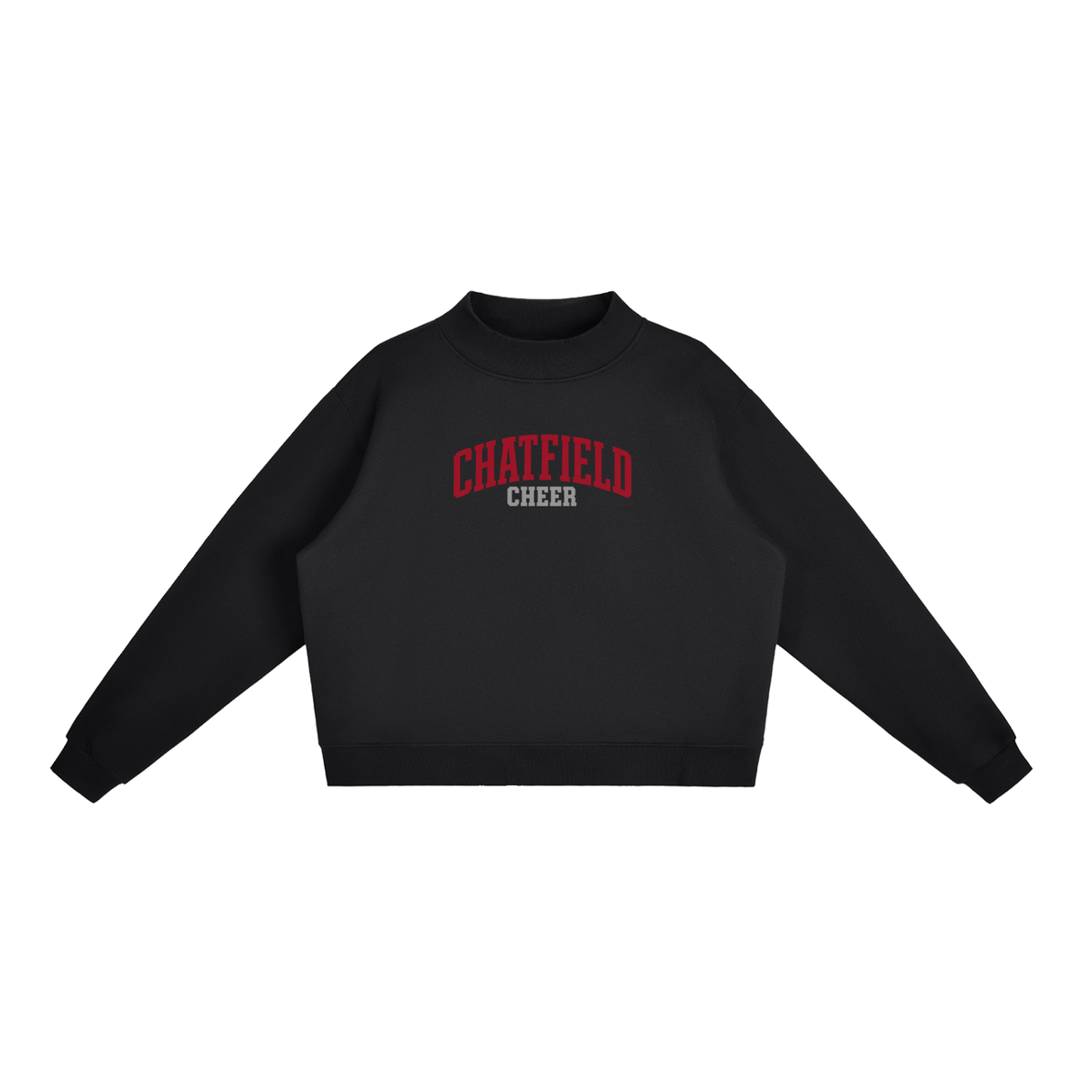 Basic 1 Chatfield Essential Fleece Mock-Neck Crew Sweatshirt (printed)