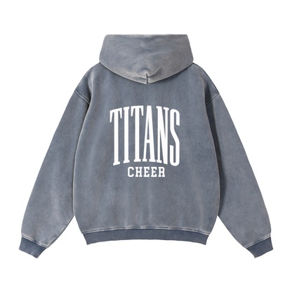 Zip-Through Boxy Fleece Hoodie