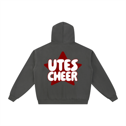 Star Utes Zip-Through Boxy Fleece Hoodie