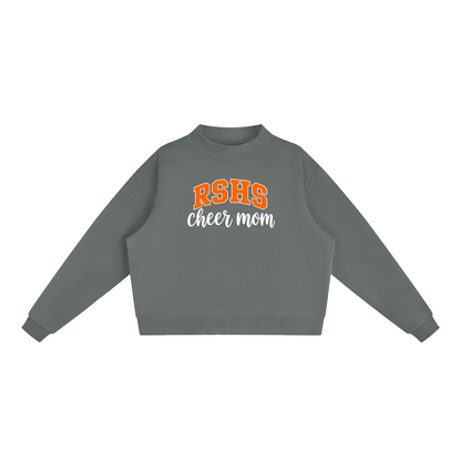 Cheer Mom Rock Springs Essential Fleece Mock-Neck Crew Sweatshirt (printed)