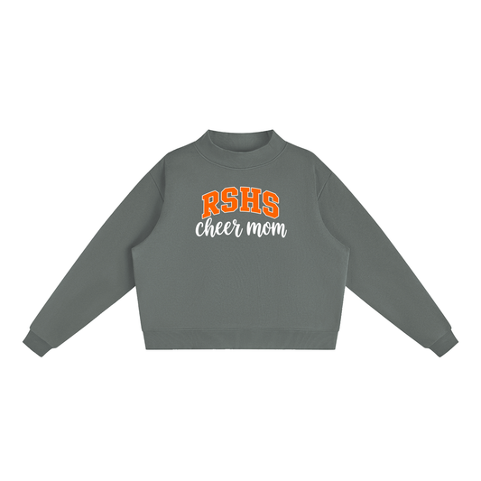 Essential Fleece Mock-Neck Crew Sweatshirt