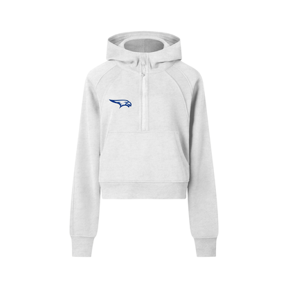 Cropped Half-Zip Hoodie