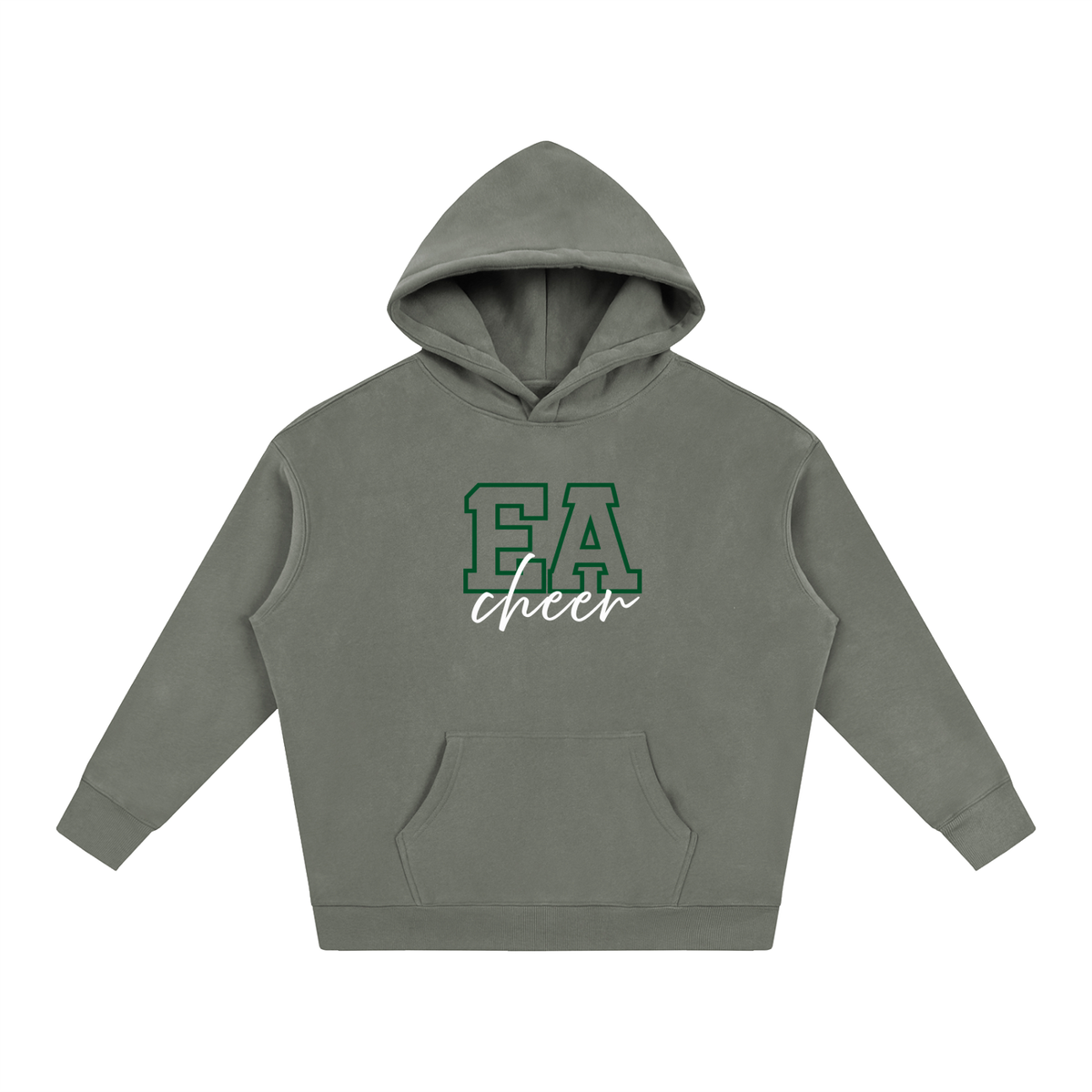 Cursive Front Empire Oversize Fleeced Hoodie