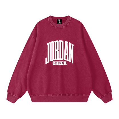 Basic 3 Jordan Snow Washed Oversized Sweatshirt