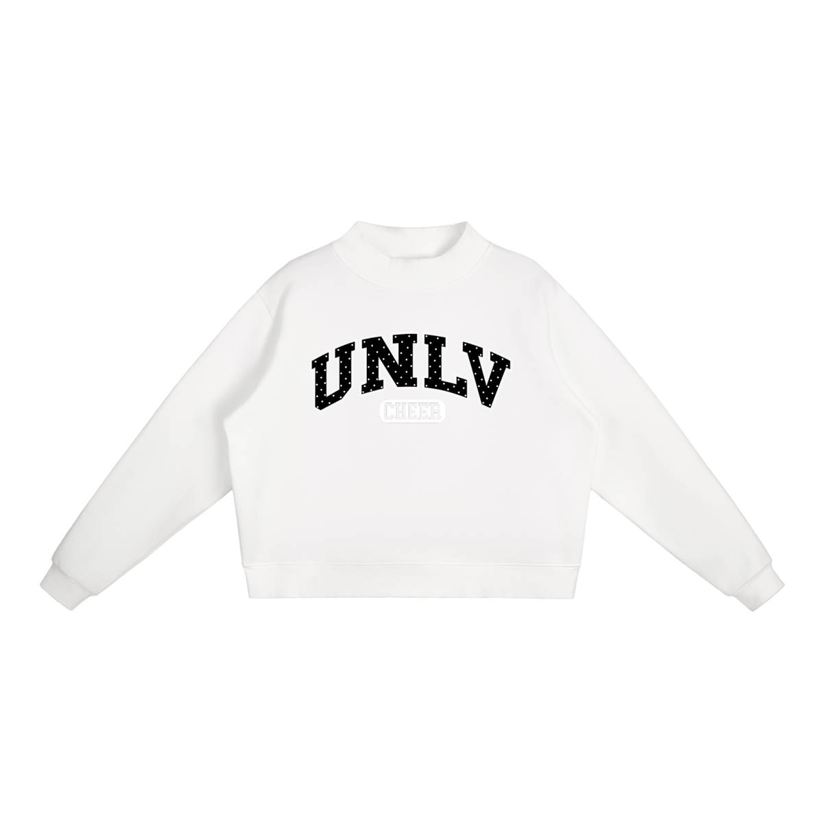 Essential Fleece Mock-Neck Crew Sweatshirt