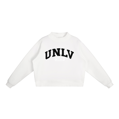 Essential Fleece Mock-Neck Crew Sweatshirt