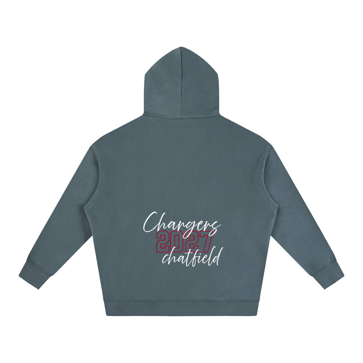 Cursive Front Chatfield Oversize Fleeced Hoodie