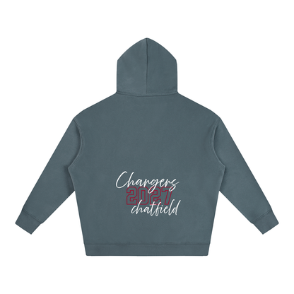 Cursive Front Chatfield Oversize Fleeced Hoodie