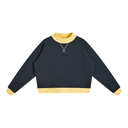 Women’s Mock Neck Crewneck Sweatshirt