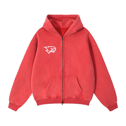 Zip-Through Boxy Fleece Hoodie (Matching Set 3)