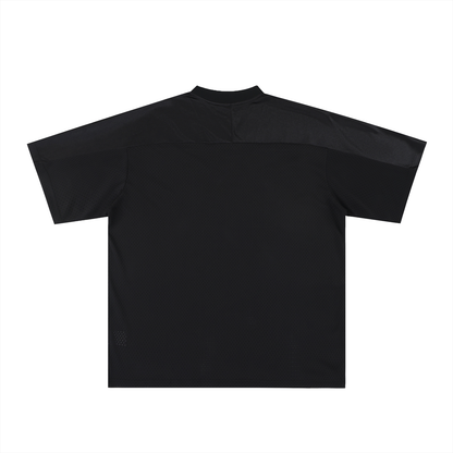 Oversized Mesh V-Neck Soccer Jersey