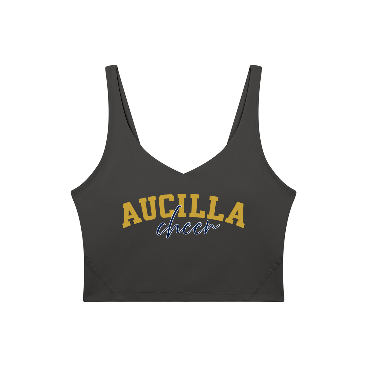 Cursive Aucilla Women's V-Neck Yoga Sports Bra