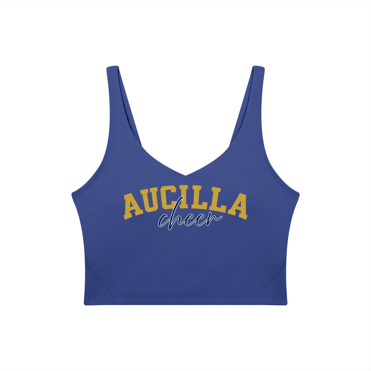 Cursive Aucilla Women's V-Neck Yoga Sports Bra