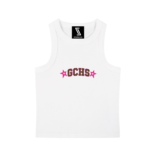 Washed  Leopard Tank Top