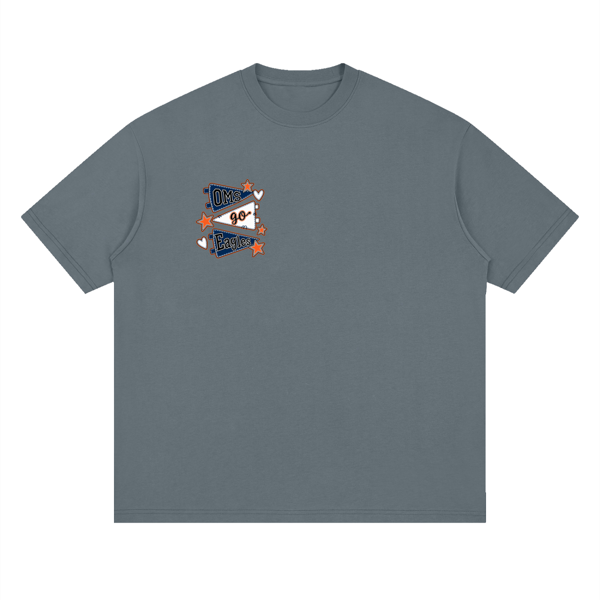 Lets Go Oakland Middle Oversized Drop Shoulder T-Shirt