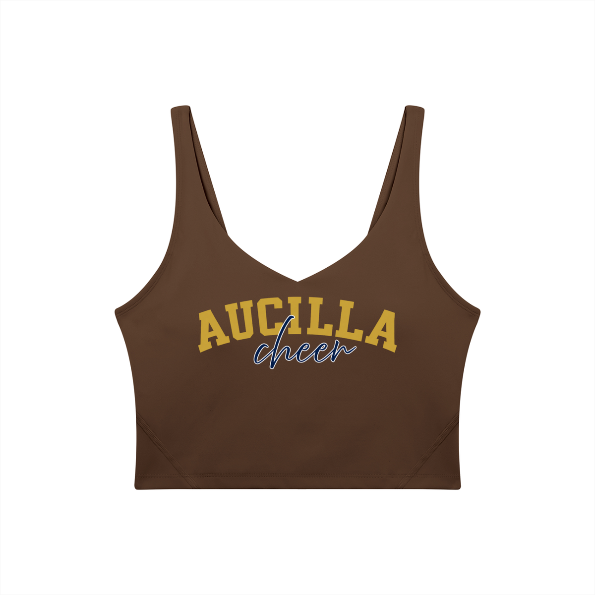 Cursive Aucilla Women's V-Neck Yoga Sports Bra