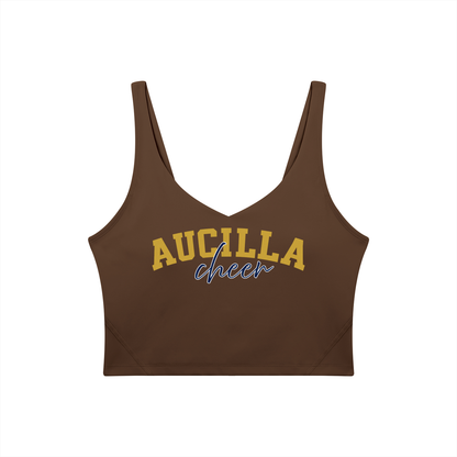 Cursive Aucilla Women's V-Neck Yoga Sports Bra