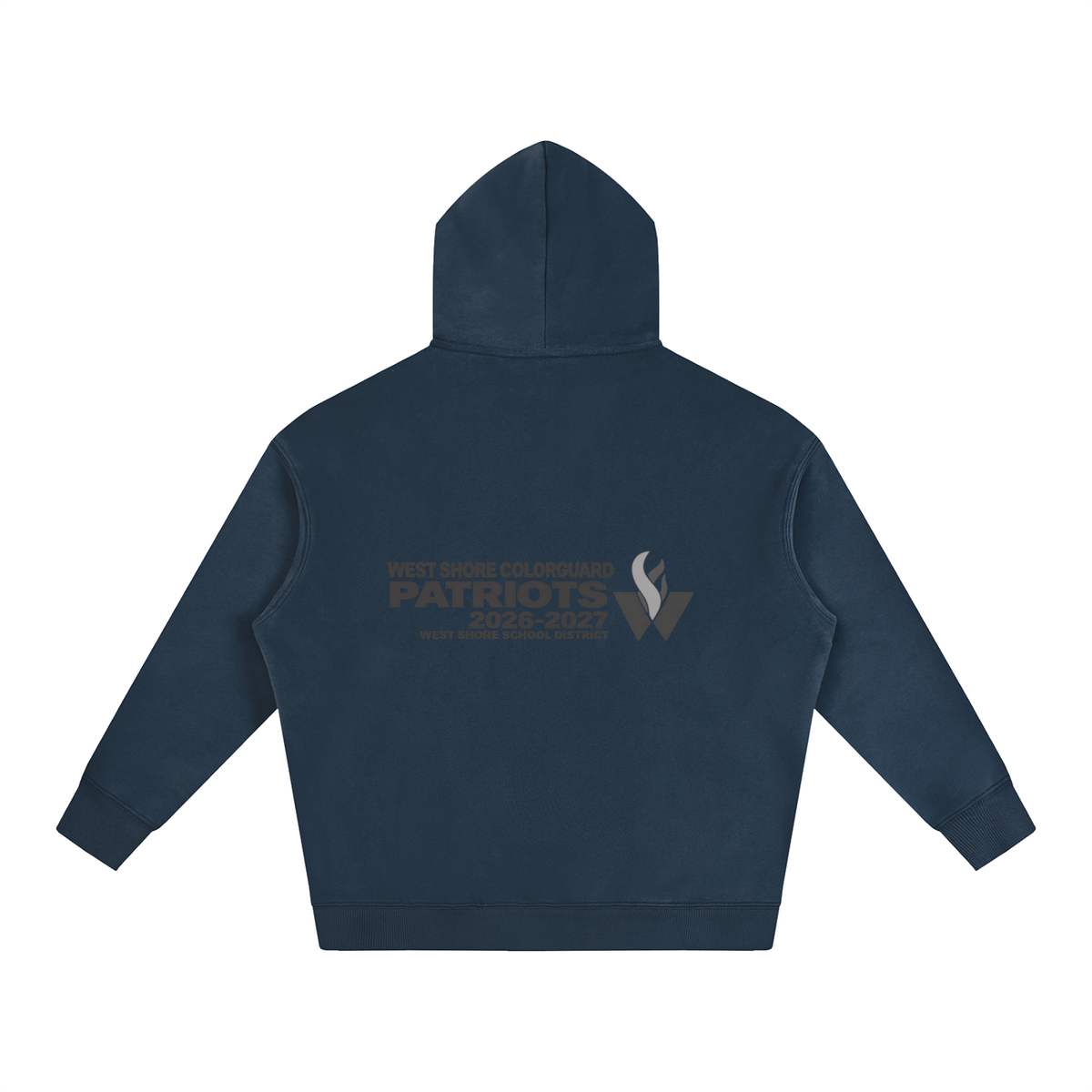 Vector Star Front West Shore Oversize Fleeced Hoodie