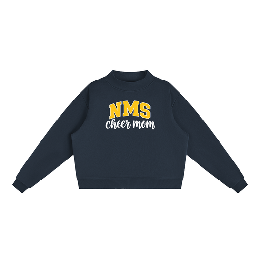 Cheer Mom Northside Essential Fleece Mock-Neck Crew Sweatshirt (printed)