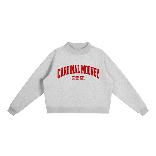 Essential Fleece Mock-Neck Crew Sweatshirt