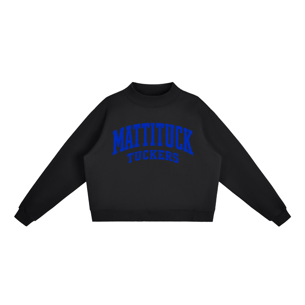 Basic 2 Mattituck Essential Fleece Mock-Neck Crew Sweatshirt