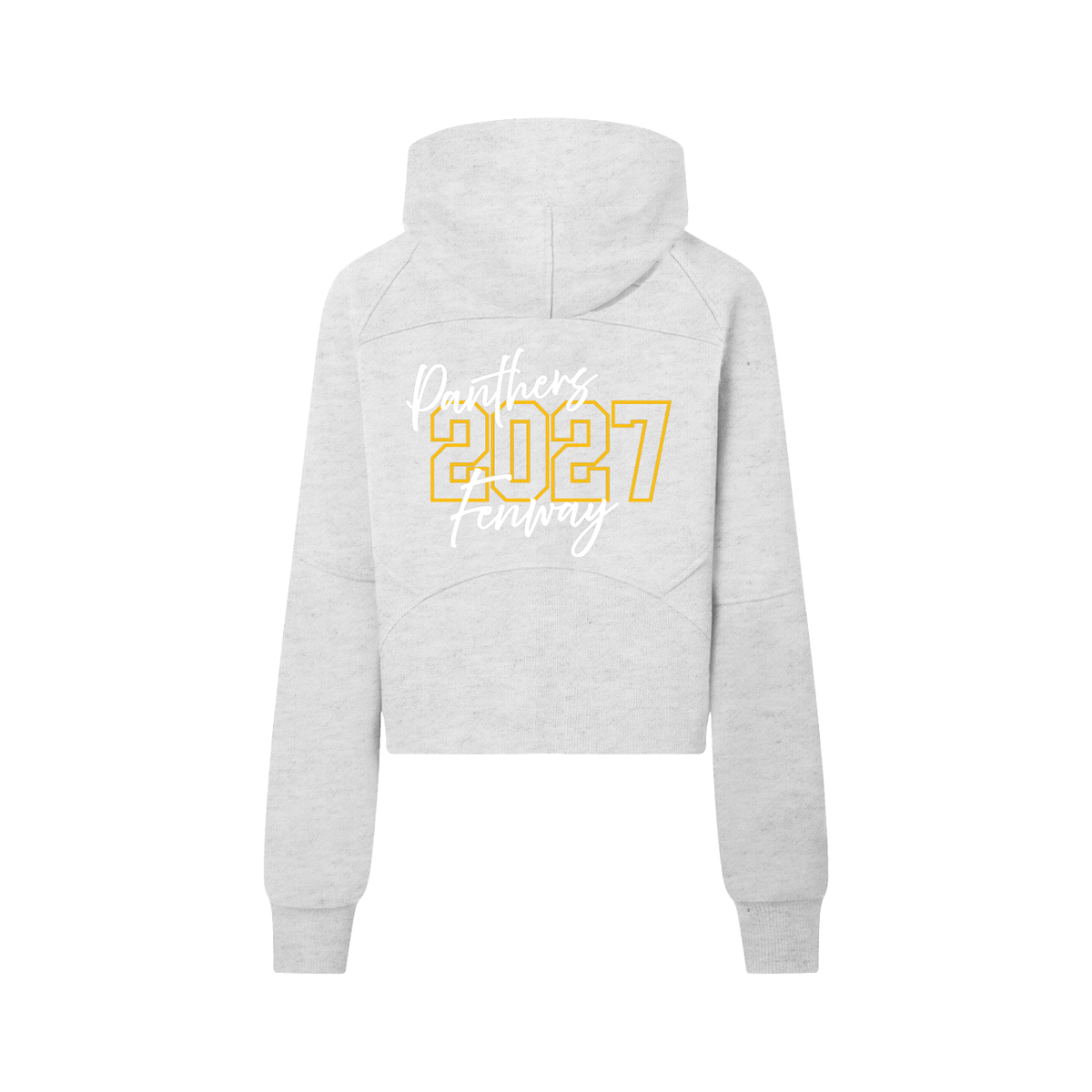 Fenway Cursive Cropped Half-Zip Hoodie