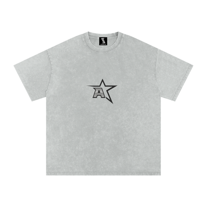 Snow Washed Oversized Cotton T-Shirt