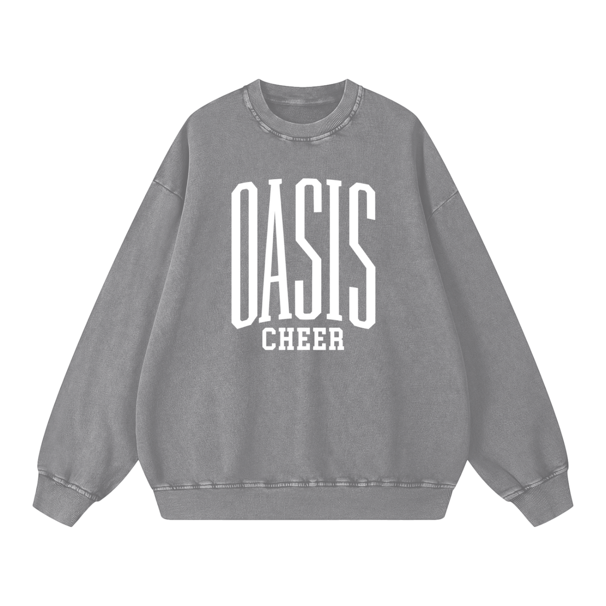 Basic 3 Oasis Snow Washed Oversized Sweatshirt