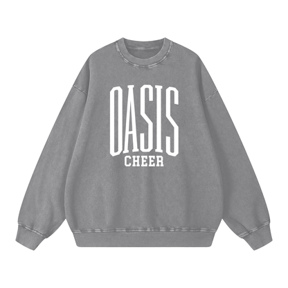 Basic 3 Oasis Snow Washed Oversized Sweatshirt