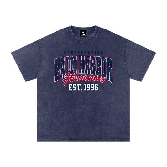 Vintage Palm Harbor Snow Washed Oversized Cotton T-Shirt