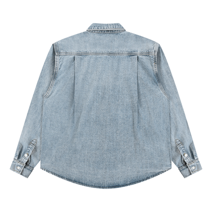 Unisex Vintage Wash Denim Jacket