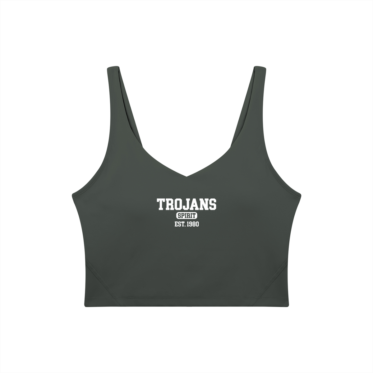 Old School Silver Valley Women's V-Neck Yoga Sports Bra
