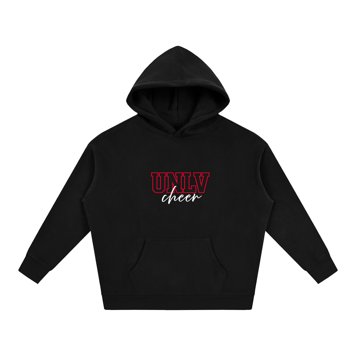 Cursive Front UNLV Oversize Fleeced Hoodie