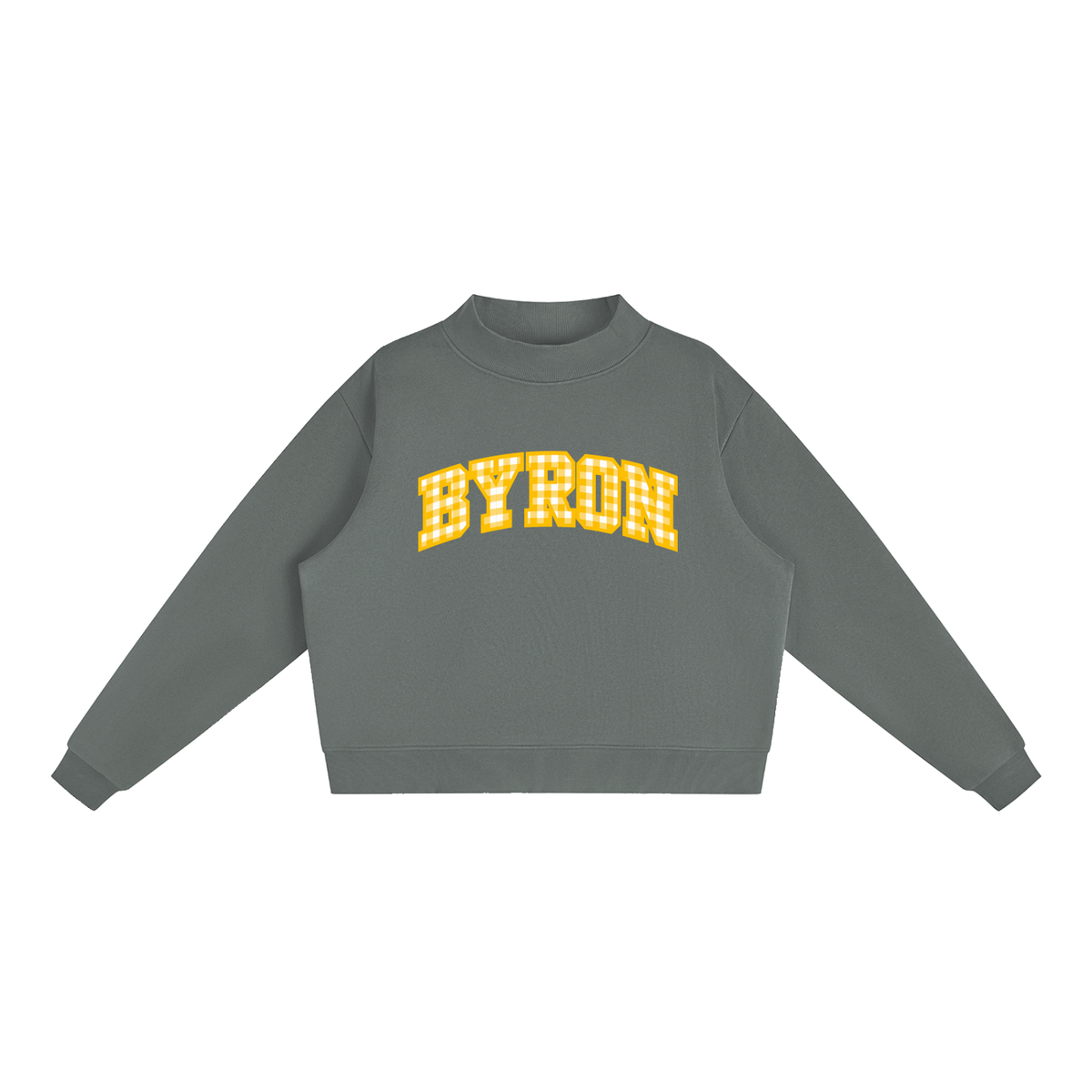 Essential Fleece Mock-Neck Crew Sweatshirt