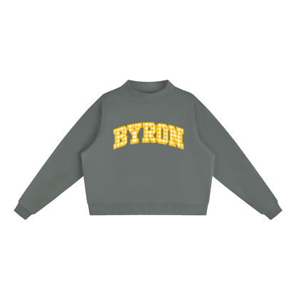Essential Fleece Mock-Neck Crew Sweatshirt