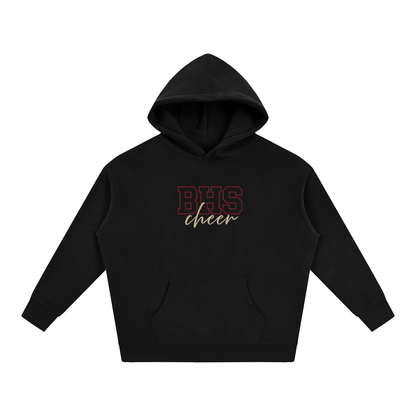 Cursive Front Bellflower Oversize Fleeced Hoodie