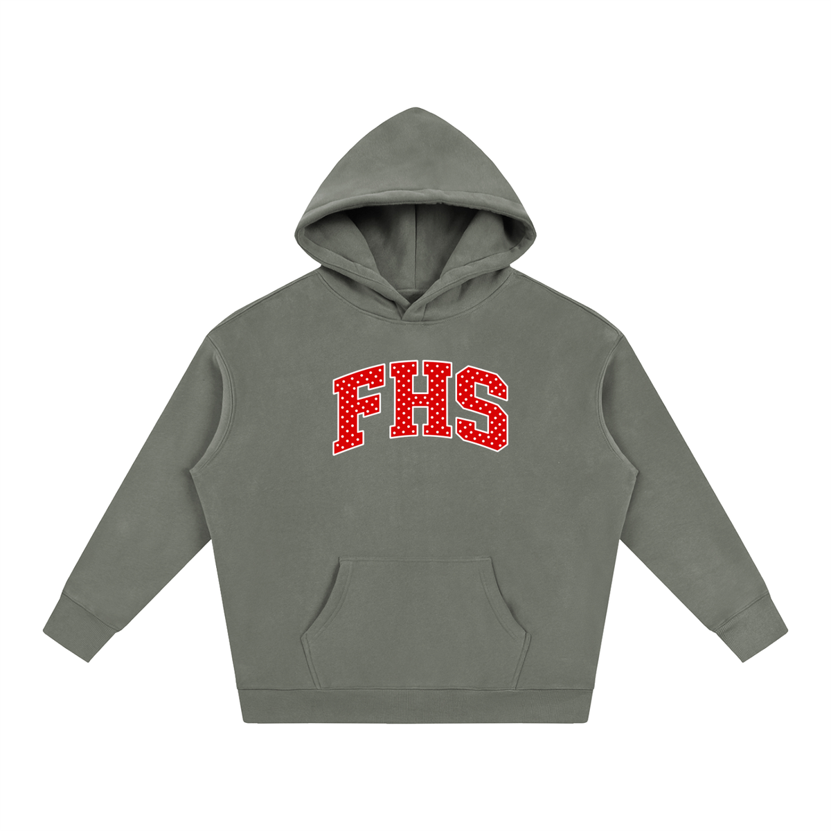 Polka Dot Fitch Oversize Fleeced Hoodie